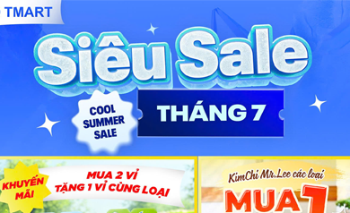 Bùng Nổ "COOL SUMMER SALE" Tại T-Mart - Đại Tiệc Giảm Giá Tháng 7